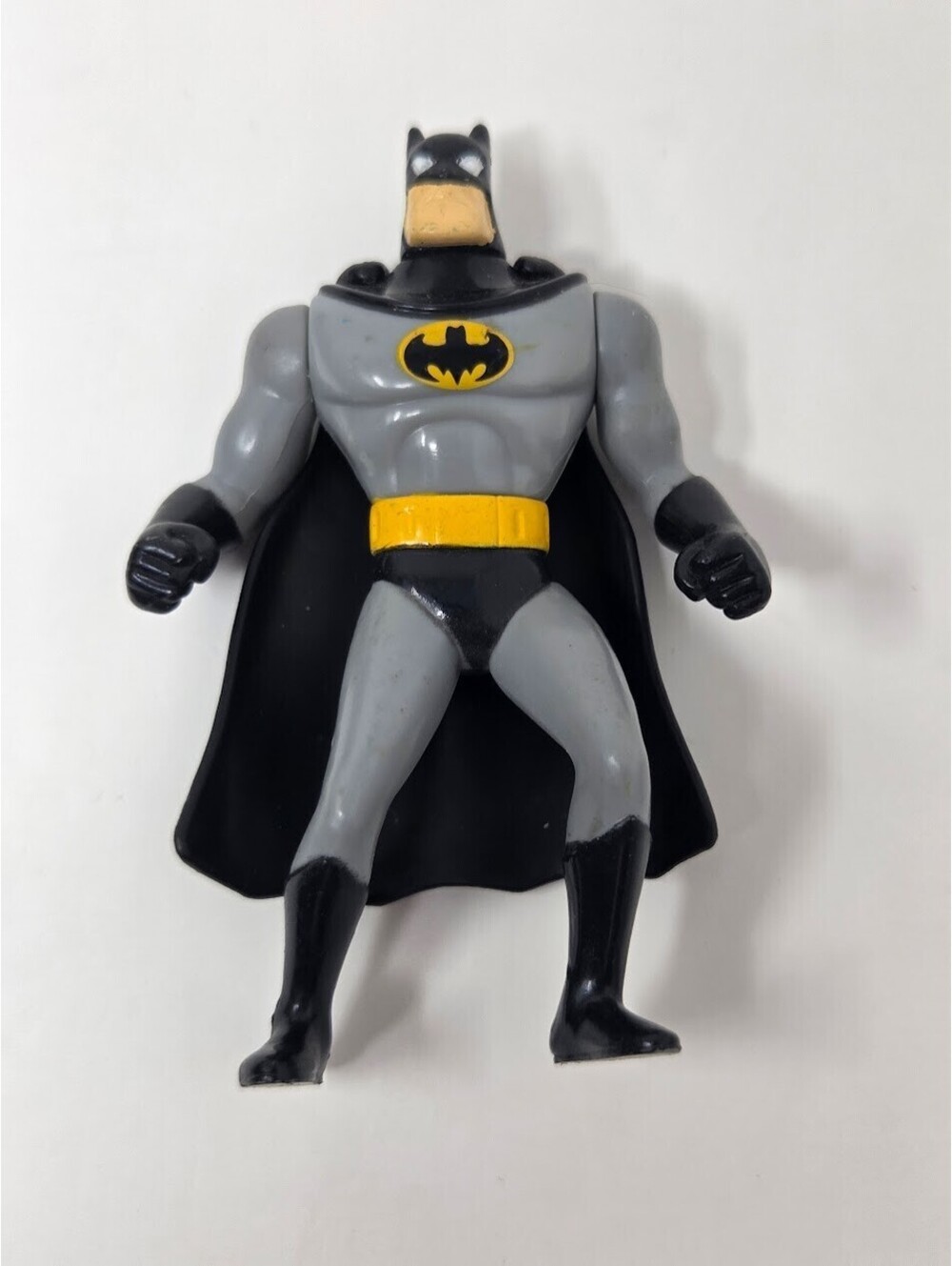 1993 McDonalds DC Comics Batman Gray Suit Black Cape Toy Figure